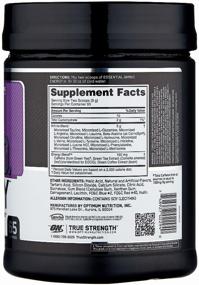 img 3 attached to Amino acid complex Optimum Nutrition Essential Amino Energy, grapes, 585 gr.