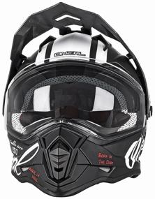 img 2 attached to Helmet cross with glass O "NEAL Sierra TORMENT, mat., black / white, size S