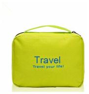 travel toiletry bag travel your life organizer, yellow logo