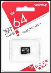 img 2 attached to 🔍 SmartBuy microSDXC 64GB Class 10 - High-Speed, 1 pc. Black