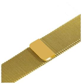 img 3 attached to Metal strap for Apple Watch Series 1, 2, 3, 4, 5, 6, SE, Milan loop, 38/40 mm, gold