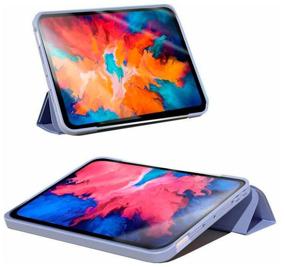 img 2 attached to Чехол для планшета Lenovo Tab P11 / P11 Plus 11" (2021) TB-J606F/TB-J616F, из мягкого силикона, трансформируется в подставку (темно-синий)