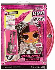 img 3 attached to Doll L.O.L. Surprise OMG Remix Rock Metal Chick with Electric Guitar and 15 Surprises, 25 cm, 577577