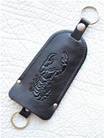 img 3 attached to LEO HARDY/Leather key holder, men's leather key holder, female leather key holder, genuine leather key holder, black