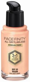 img 4 attached to Max Factor Facefinity All Day Flawless 3-in-1 Emulsion, SPF 20, 30 ml, 40 Light Ivory
