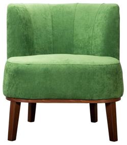 img 3 attached to Кресло R-Home Шафран, 66 x 62 см, обивка: текстиль., цвет: орех/зеленый