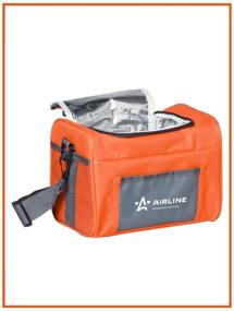img 4 attached to AIRLINE Cooler bag AO-CB 6 l orange/grey