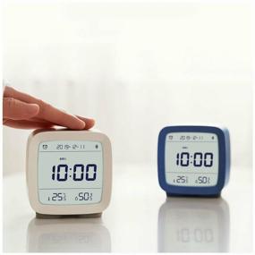 img 3 attached to Alarm Clock Qingping ClearGrass Bluetooth Thermometer Alarm clock CGD1 Blue