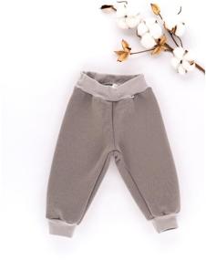 img 3 attached to Baby trousers/ Baby pants/ Pants/ Snotty footer with natchez, grey p 74