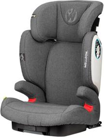 img 2 attached to Car seat group 2/3 (15-36 kg) Welldon Magic Nacre Fit, gray