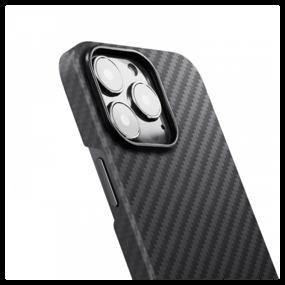 img 3 attached to Black and Gray Pitaka MagEZ Case 2 for iPhone 13 Pro Max - Optimized for Apple iPhone 13 Pro Max
