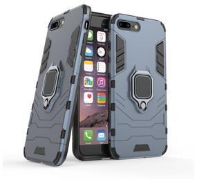 img 2 attached to Противоударный чехол с кольцом Panther Case для iPhone 7 Plus / 8 Plus синий