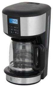 img 2 attached to Russell Hobbs 20680-56 Drip Coffee Maker: Black/Silver Elegance at Its Best