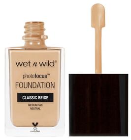 img 3 attached to Wet n Wild Photo Focus Foundation, 30 ml, classic beige