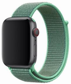 img 2 attached to Ремешок из нейлоновой ткани для Apple Watch Series 1-8 - 38/40/41 мм (Apple Watch), бирюзовый