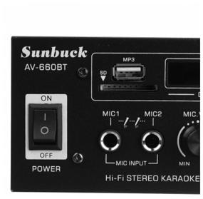 img 4 attached to Интегрированный Bluetooth усилитель Sunbuck AV-660BT, черный