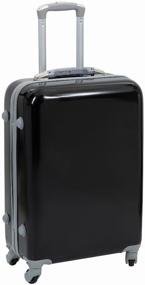 img 4 attached to Suitcase on wheels medium travel luggage m TEVIN size M 64 cm 62 l lightweight 3.2 kg durable polycarbonate Black