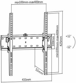 img 3 attached to Wall Mount UltraMounts UM 838T, black