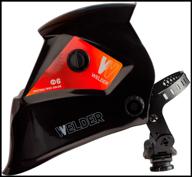 welding helmet welder pro ф6 real color chameleon 93x43 mm, din 4/9-13 (external adjustment), in a box logo