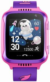 img 4 attached to Children's smart watch Leef Pulsar, pink/purple
