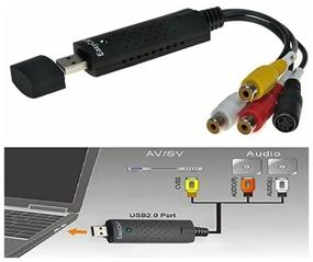 img 3 attached to Easier CAP 2022 video cassette digitizer for Win 10,8,7, XP / video capture card / video capture device / digitizer / easycap usb 2.0