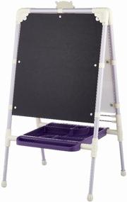 img 2 attached to Adjustable Height Double-Sided Children's Retro Easel - Size 755 × 516 × 70 mm