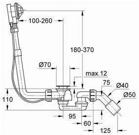 img 2 attached to Слив-перелив для ванны Grohe 28939000