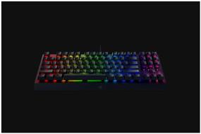 img 3 attached to Razer BlackWidow V3 Tenkeyless Gaming Keyboard - Razer Green, Clicky, Black, Cyrillic QWERTY: Ultimate Gaming Performance at your Fingertips