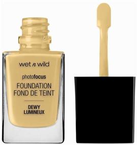 img 3 attached to Wet n Wild Photo Focus Dewy Foundation, 28 ml, golden beige