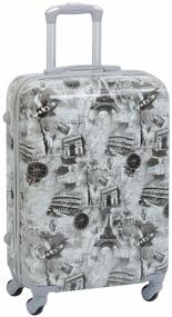 img 4 attached to TEVIN suitcase, polycarbonate, support legs on the side, 37 l, size S, paris