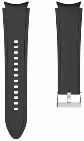 img 2 attached to Silicone strap Grand Price for Samsung Galaxy Watch 4 Classic, black