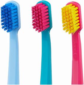 img 2 attached to Toothbrush Curaprox CS 5460 Ultra Soft, turquoise/blue/crimson, 3 pcs.