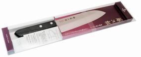 img 4 attached to 🔪 Tojiro F-301 Santoku Knife with 17 cm Precision Blade - Masterful Cutting Tool for Culinary Perfection