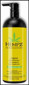 img 2 attached to Hempz Shampoo Daily Hair Care Original for damager and color treated hair, 1000 ml
