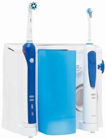 img 4 attached to 🦷 White/Blue/Cyan Oral-B OxyJet PRO 2000 Toothbrush Cleaning System