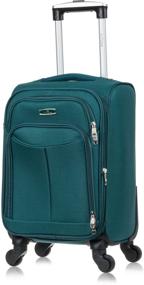 img 1 attached to Fabric suitcase Amsterdam S 52x32x25 Green