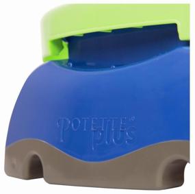 img 2 attached to Potette Plus горшок дорожный 2 in 1 1 сменный пакет, зеленый/голубой