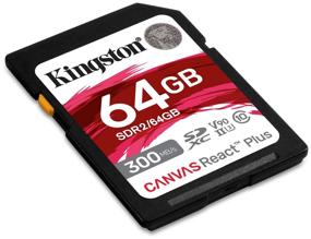 img 1 attached to Kingston SDXC Memory Card 64 GB Class 10 V90 UHS-II U3 ​​R/W 300/260 MB/s x 1