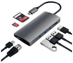 img 4 attached to USB-концентратор Satechi Aluminum Multi-Port Adapter 4K with Ethernet V2, разъемов: 6, space gray