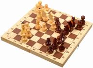 шахматы деревянные с доской брелок / хороший подарок! логотип