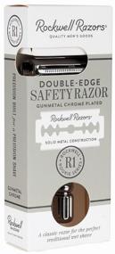 img 2 attached to Rockwell Razors R1 T-Shape Razor, chrome, gunmetal chrome, replaceable blades 1 pc.