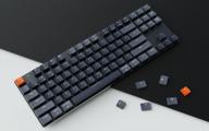 keychron k1se ultra-slim wireless mechanical keyboard, tkl, rgb backlit, brown switch logo