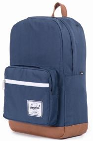 img 3 attached to Herschel Pop Quiz 22 Urban Backpack, Navy/Tan Synthetic Leather