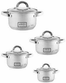 img 3 attached to ARDI Küche stainless steel pan set 8 items AR-812