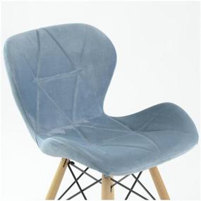 img 3 attached to Chair STOOL MARKET Barneo N-42 Perfecto velor grey-blue VL HLR-17