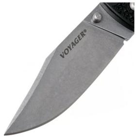 img 3 attached to Folding knife Cold Steel Voyager Large Clip Point Plain Edge (29AC) black