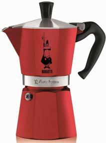 img 2 attached to Гейзерная кофеварка Bialetti Moka Express Red на 3 порции (4942)