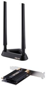 img 2 attached to 💻 ASUS PCE-AX58BT Black Bluetooth Wi-Fi Adapter