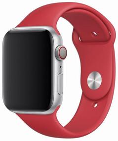 img 2 attached to Silicone Strap Red Sport Band (Red) Apple Watch 40mm (38mm; 41mm) MU9M2ZM/A (MYAR2ZM/A)