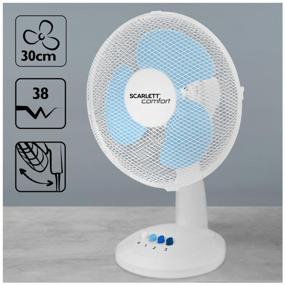 img 3 attached to Table fan Scarlett SC-DF111S07, white